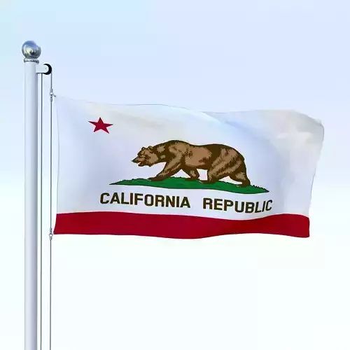 Animated California Flag