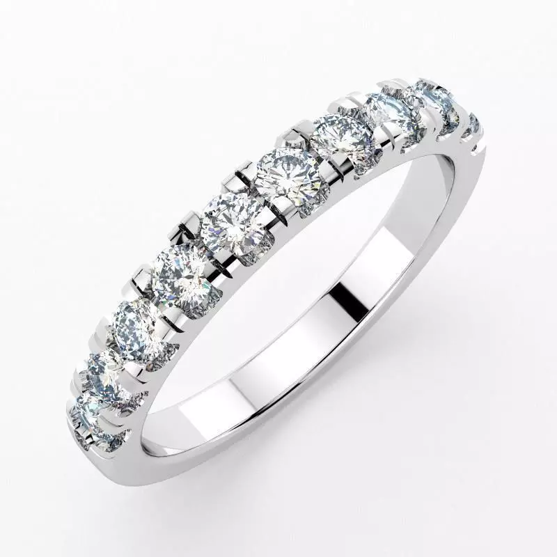 Anniversary Diamond Ring 3D Model 0278-2 3D print model