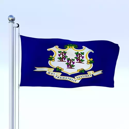 Animated Connecticut Flag