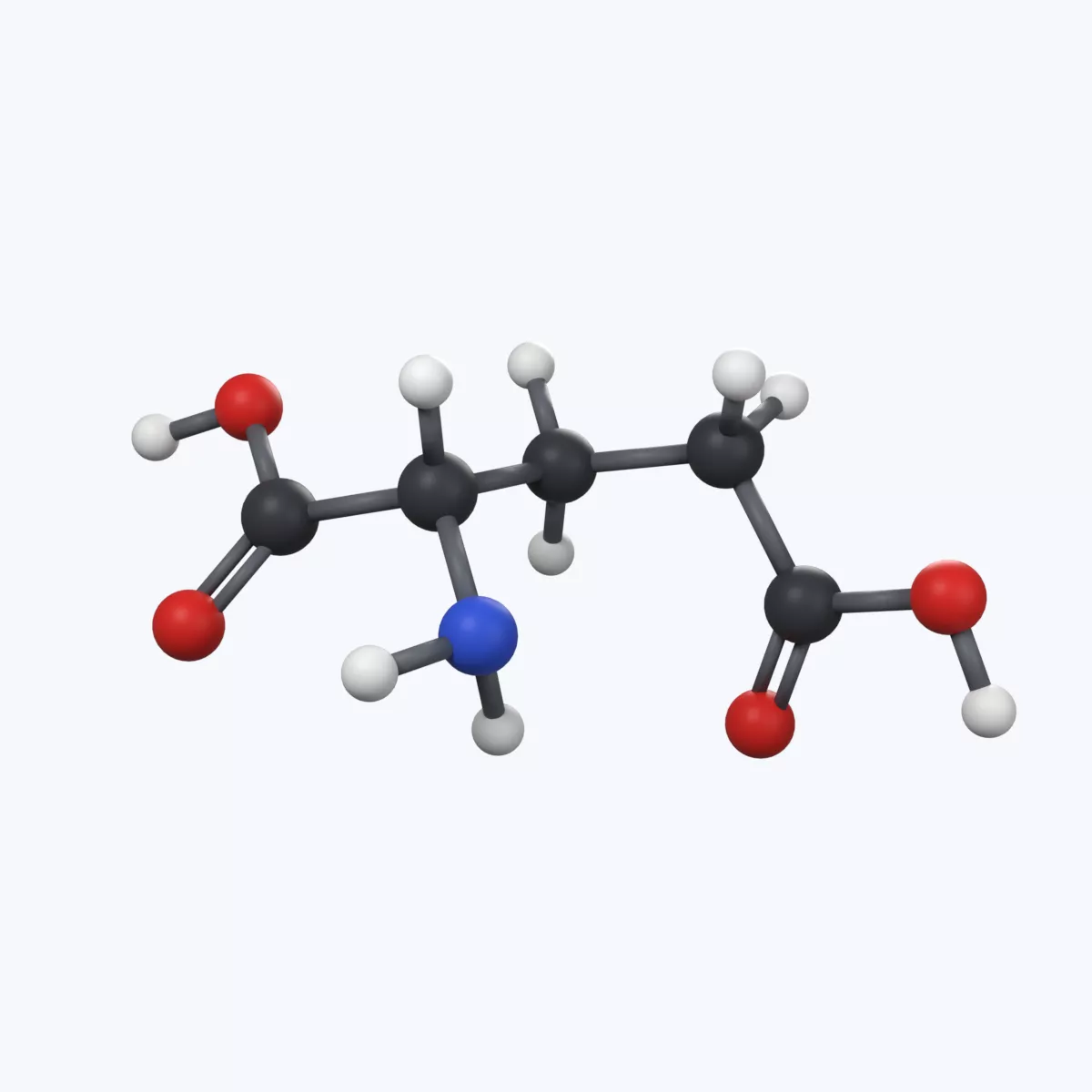 Glutamic acid Ball-and-Stick Molecular Model 3D model