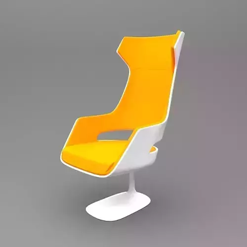 Chair swivel in orange 3D model