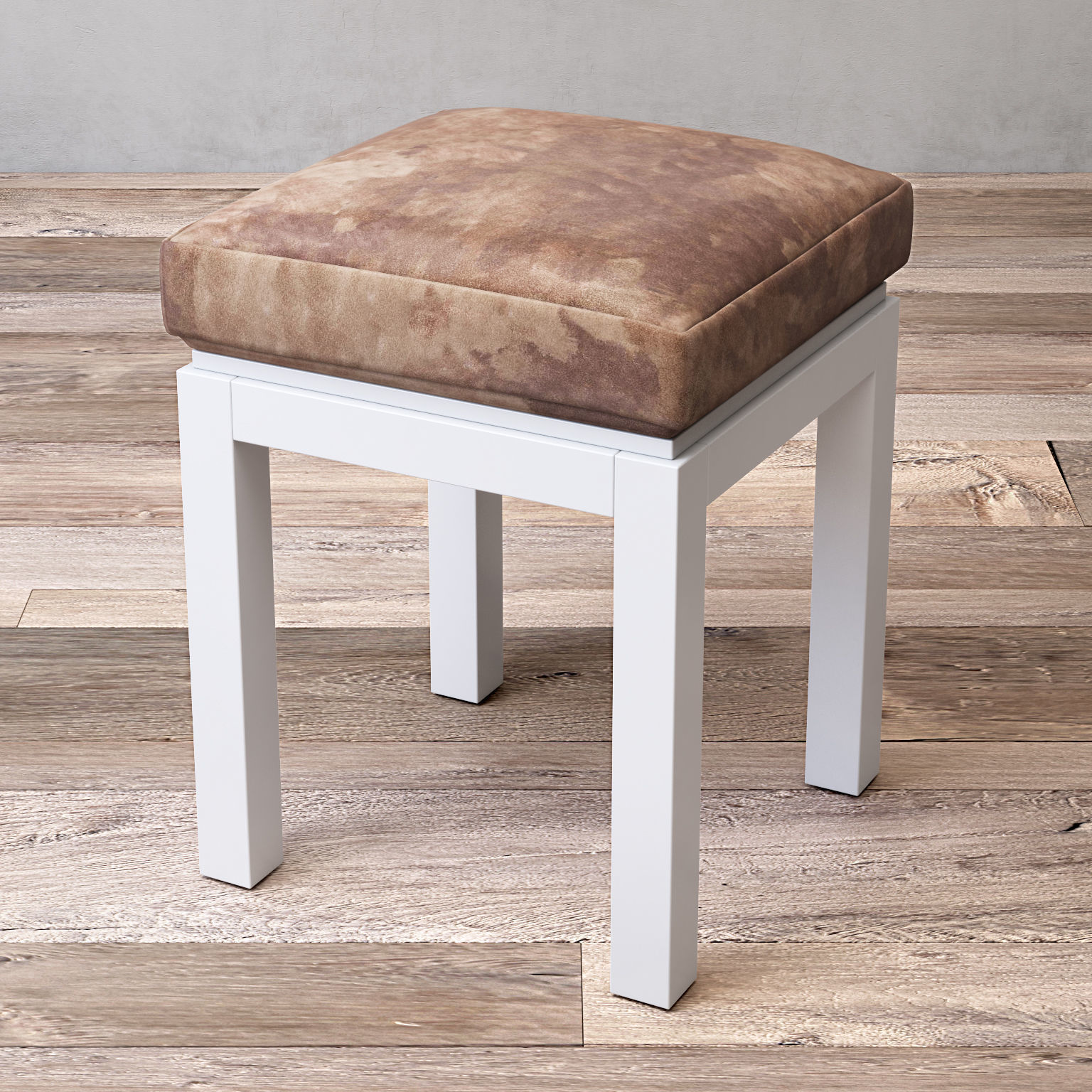 RH HUTTON BATH STOOL 3D model_3