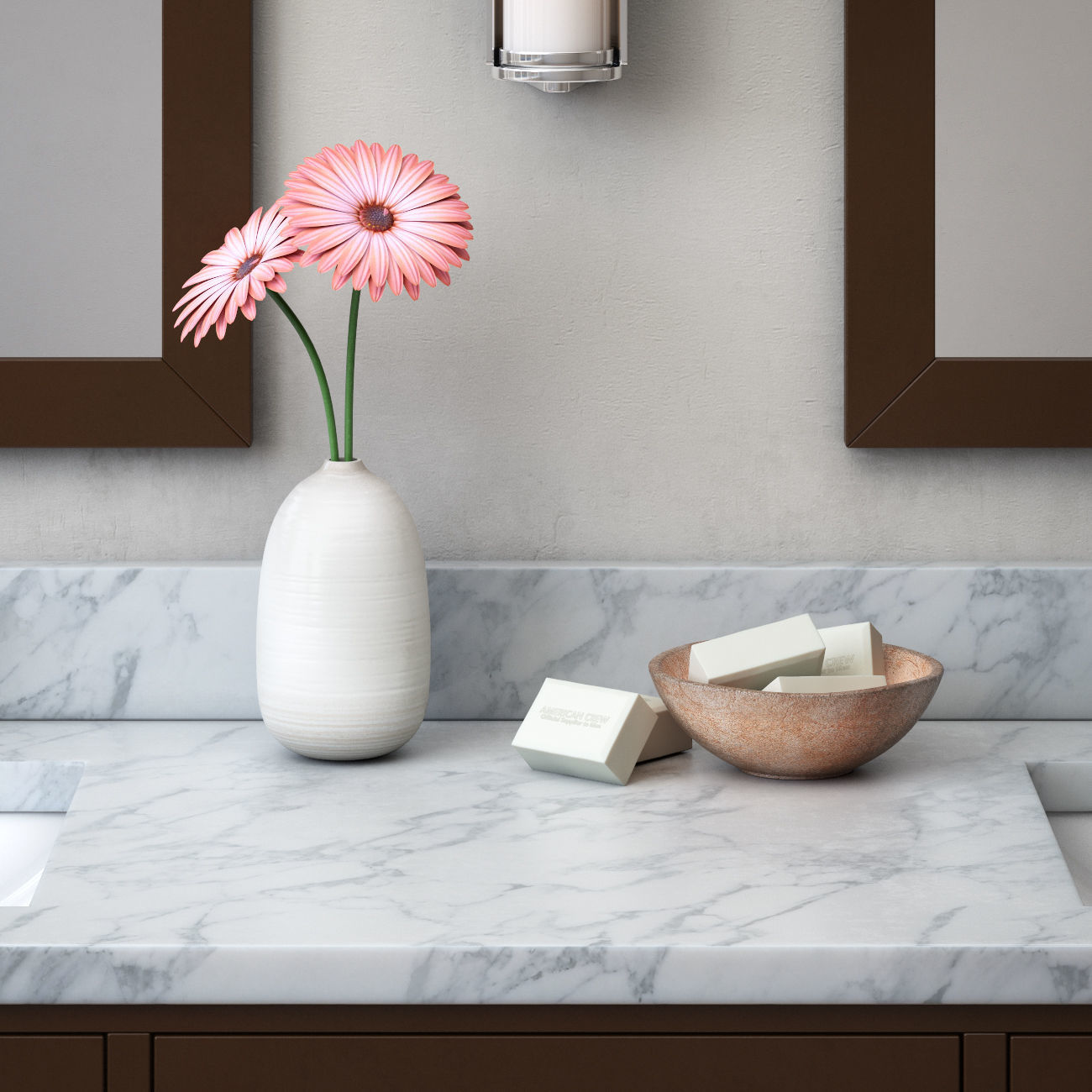 HUTTON DOUBLE FLOATING VANITY 3D model_5