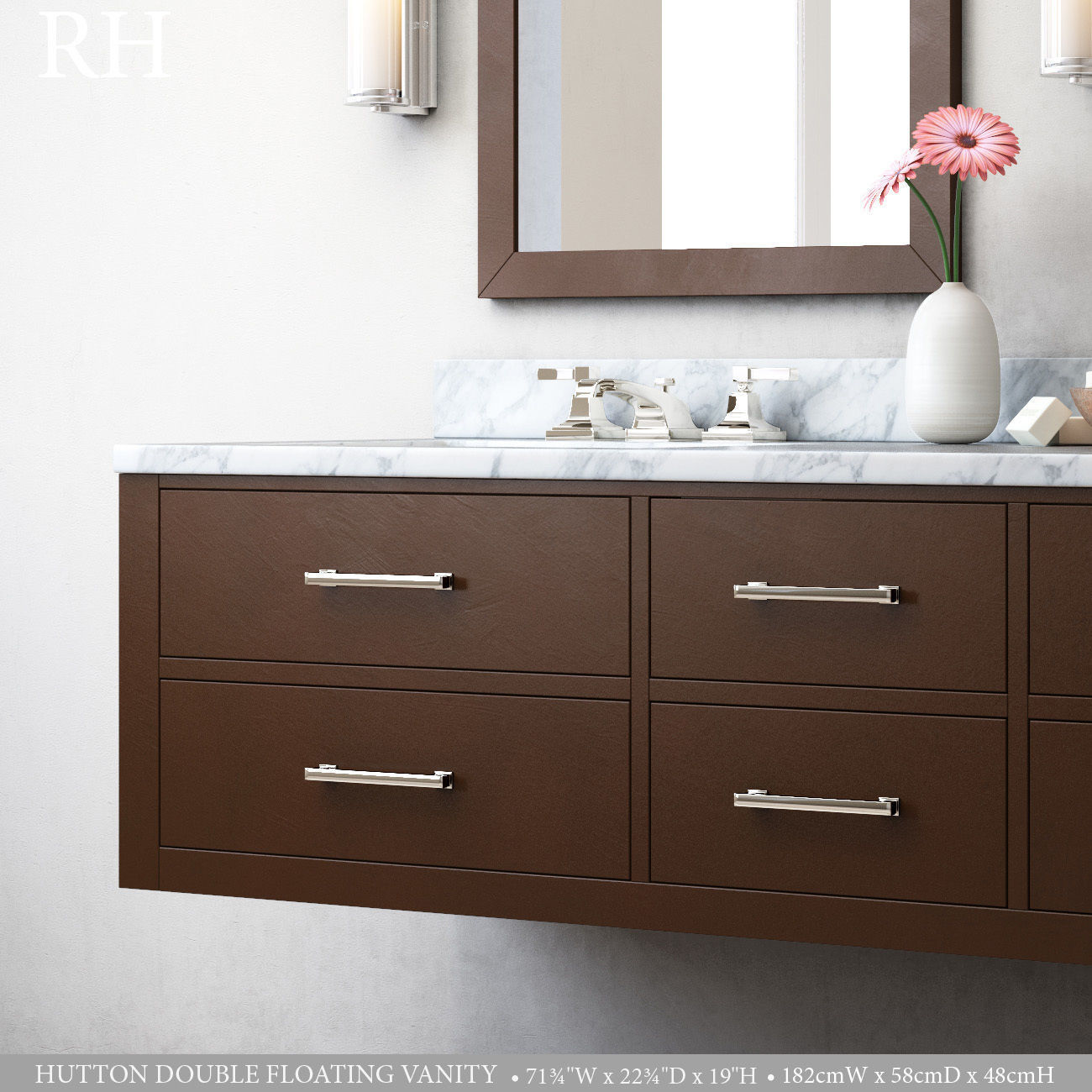 HUTTON DOUBLE FLOATING VANITY 3D model_4