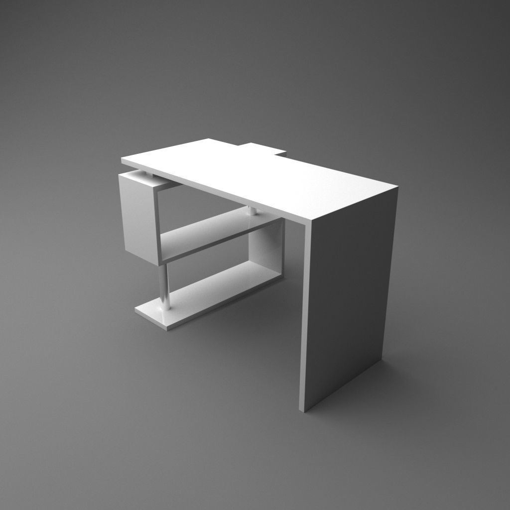 Desk - Interior 3D model_1