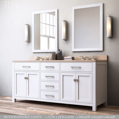 RH HUTTON DOUBLE VANITY 3D model