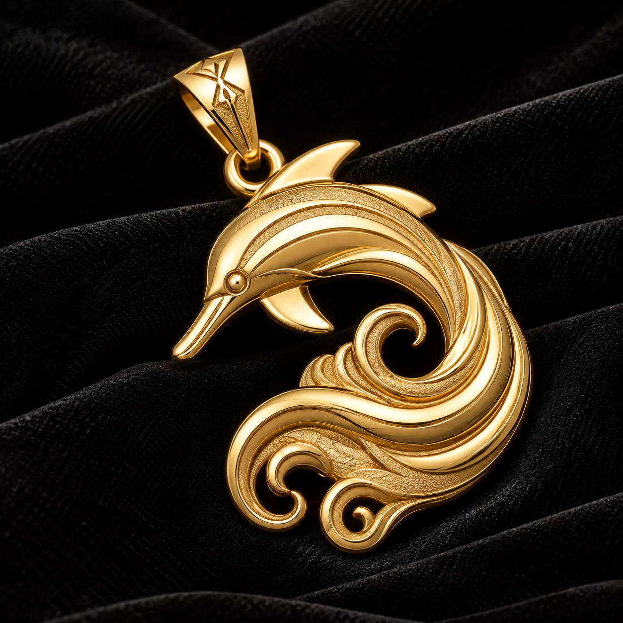 Dolphin Pendant Jewelry STL 3D print model