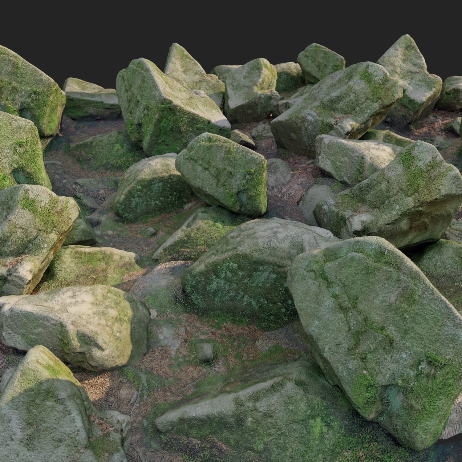 3d scanned nature stone 012 3D model_2