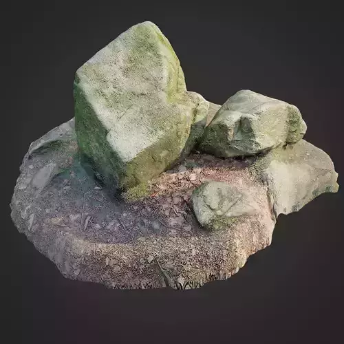 3d scanned nature stone 012