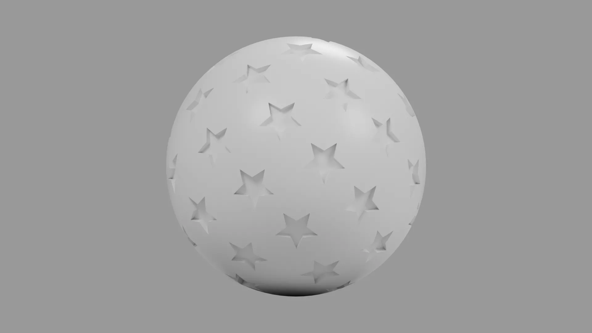 Star Dimple Practice Golf Ball Low-poly 3D model