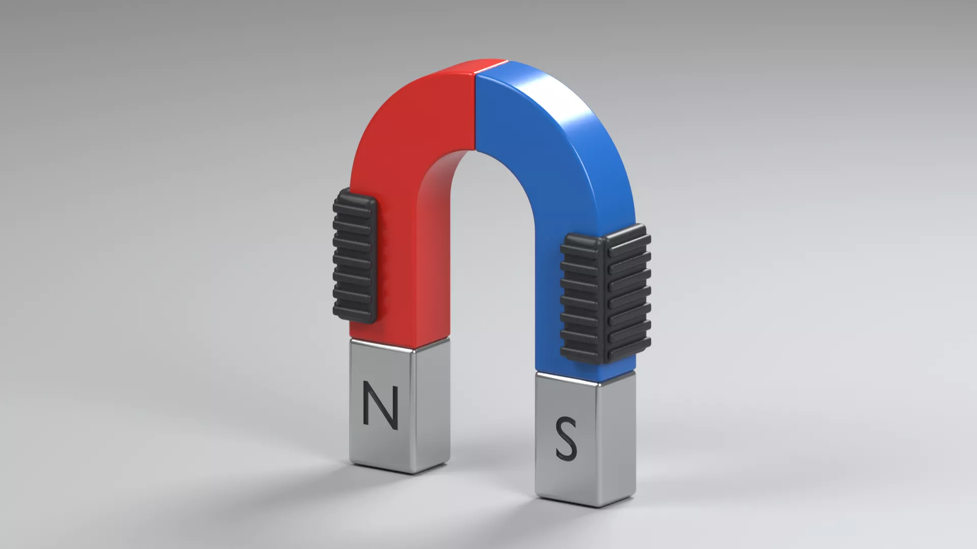 Squared Magnet with Dark Side Grips Low-poly 3D model