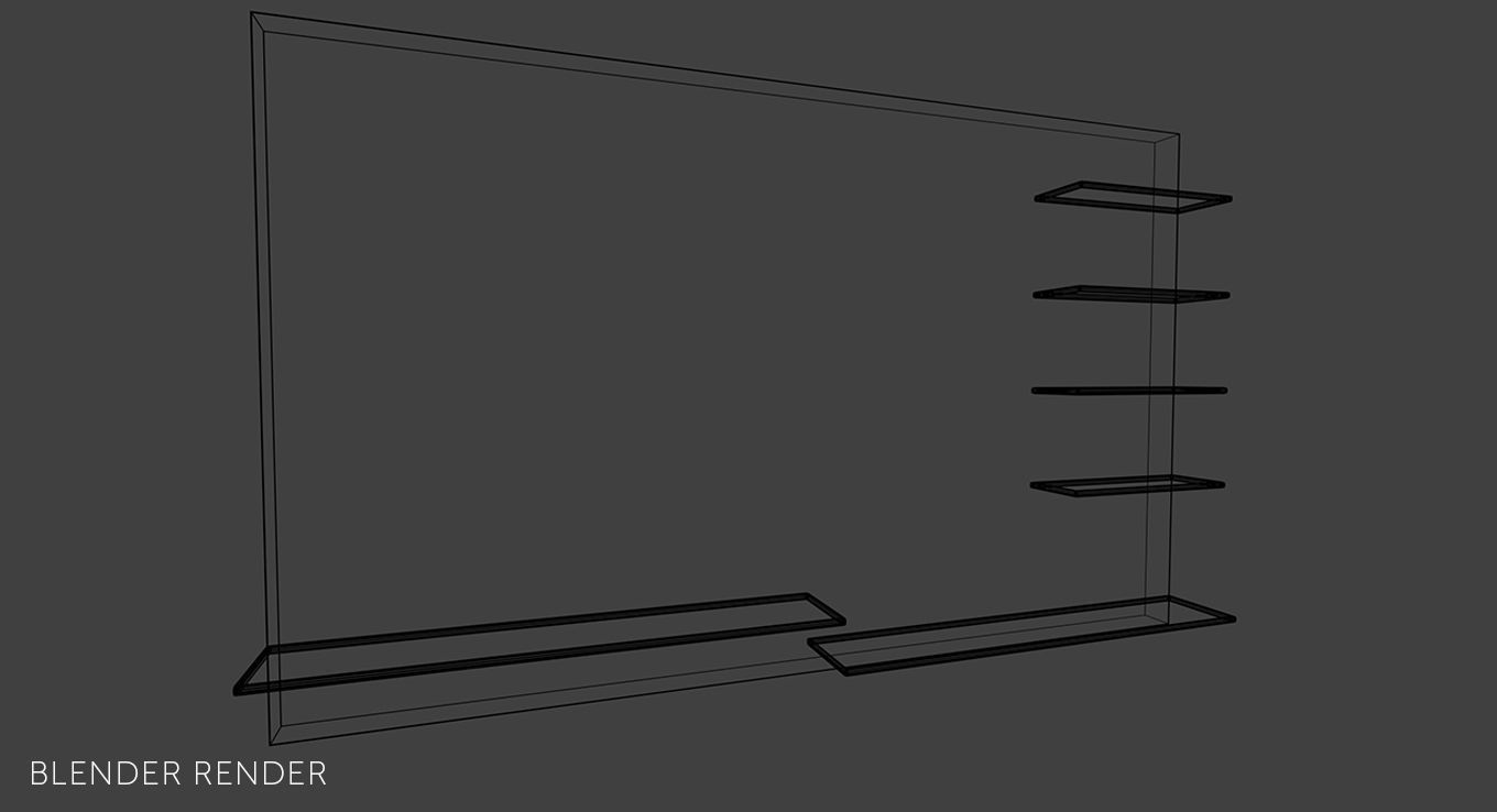 Low Poly TV Panel ArchViz - Game Ready Low-poly 3D model_6