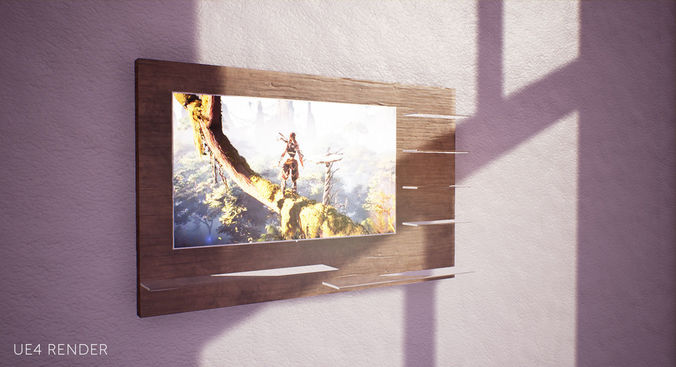 Low Poly TV Panel ArchViz - Game Ready Low-poly 3D model
