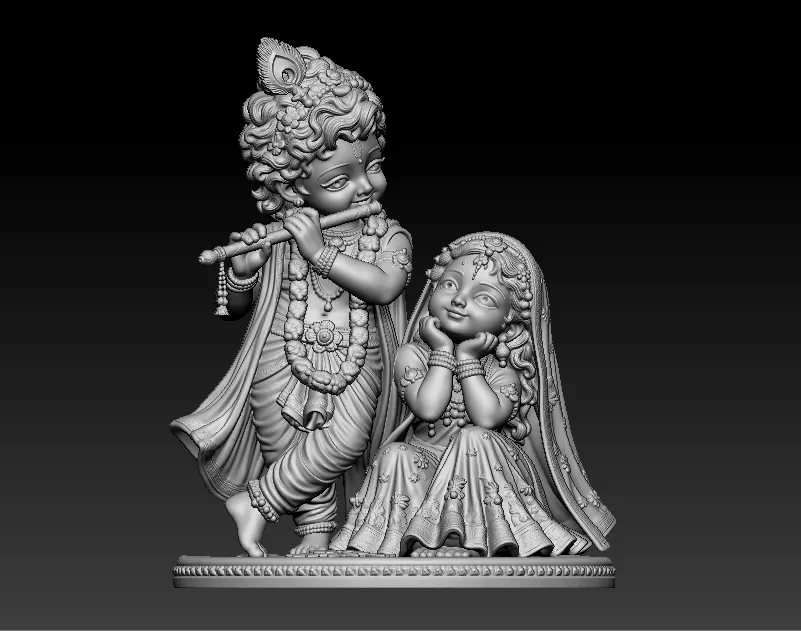 little radha krishna 3d printed model 3D print model