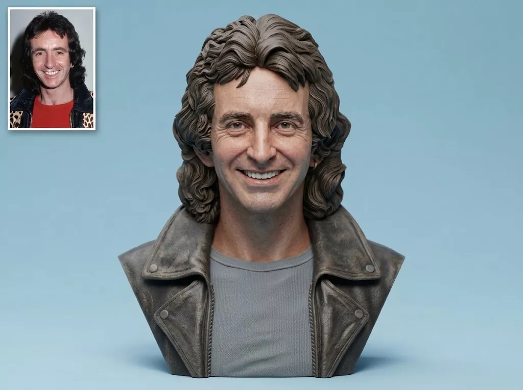Bon Scott 3D Printable Bust 3D print model