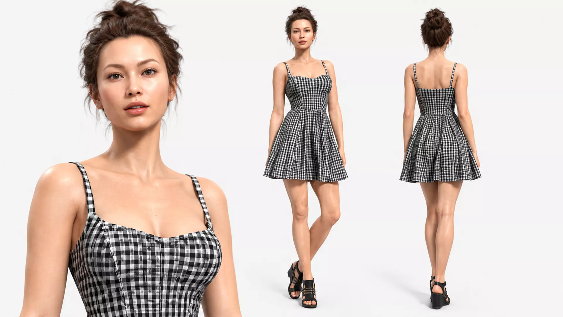 Realistic Female Human Character 3D model