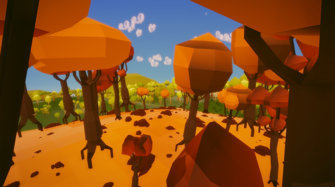 Low Poly Trees V2 Low-poly 3D model