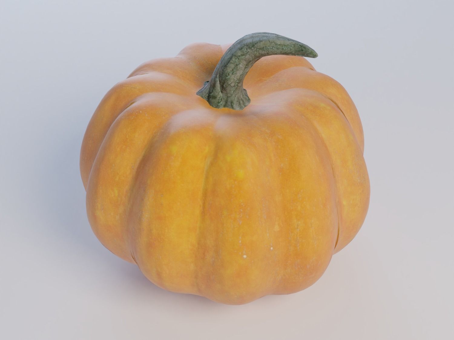 Pumpkin Low-poly 3D model_0