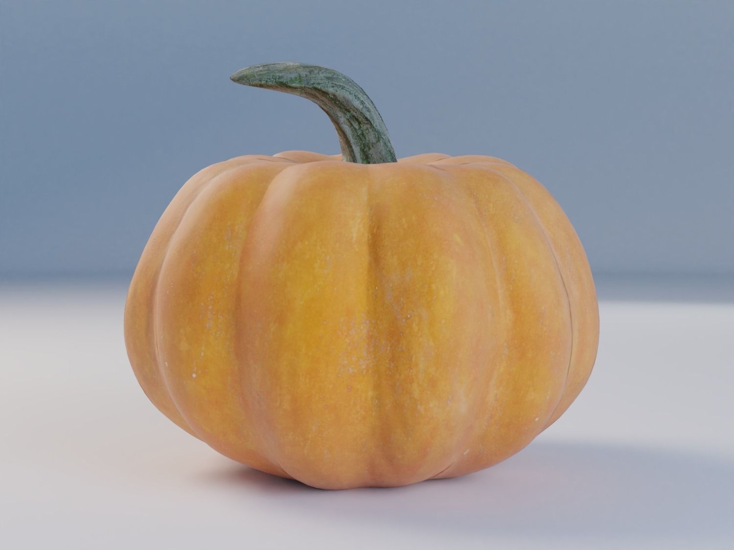 Pumpkin Low-poly 3D model_6