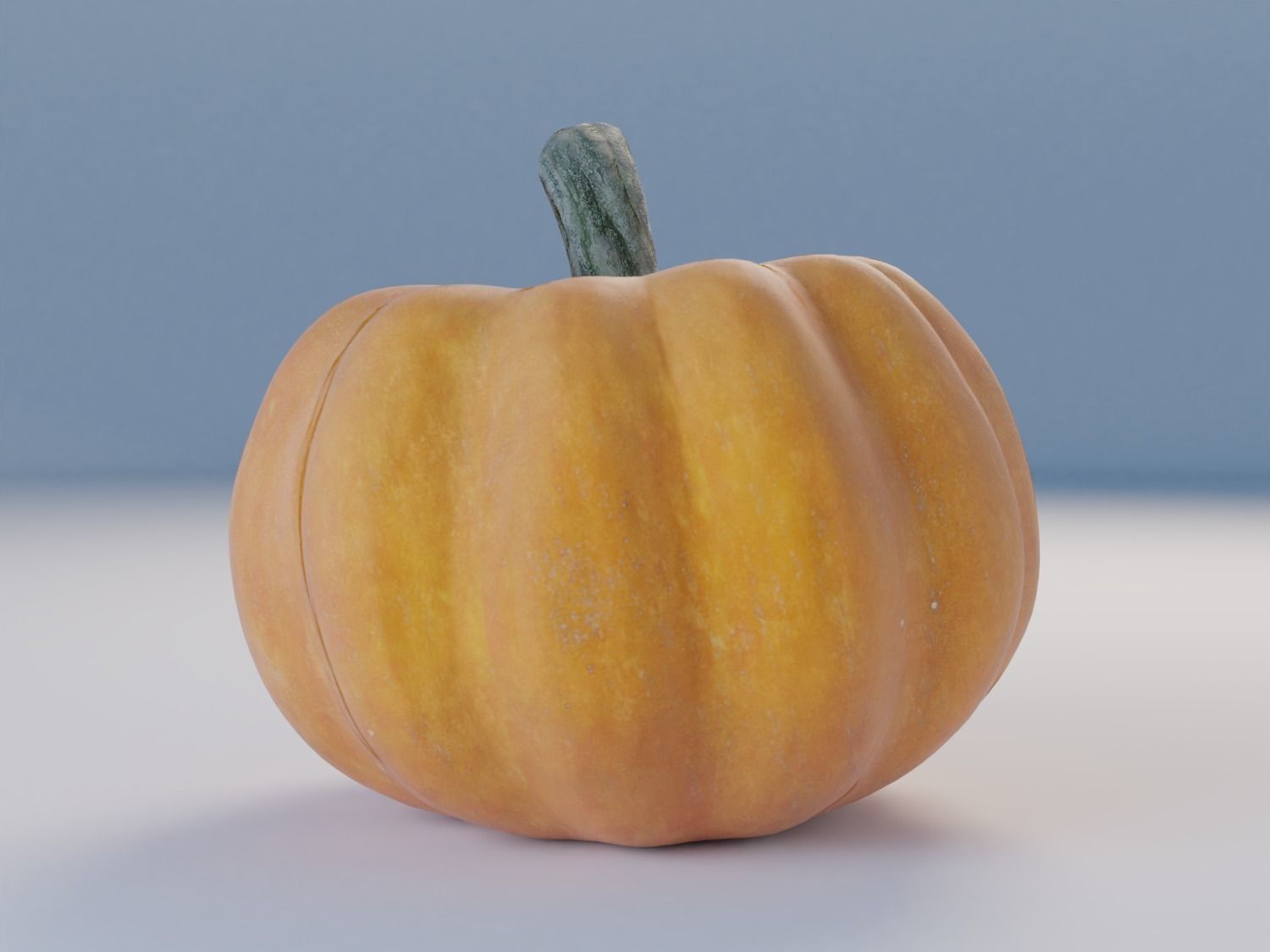 Pumpkin Low-poly 3D model_4