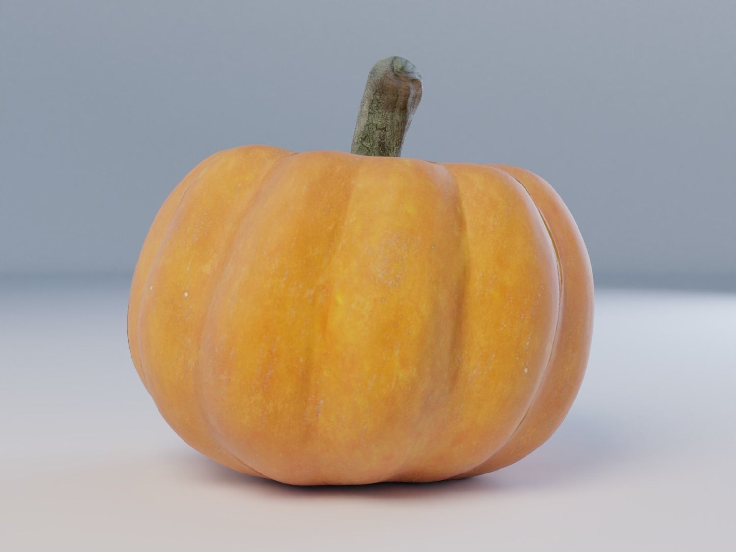 Pumpkin Low-poly 3D model_8