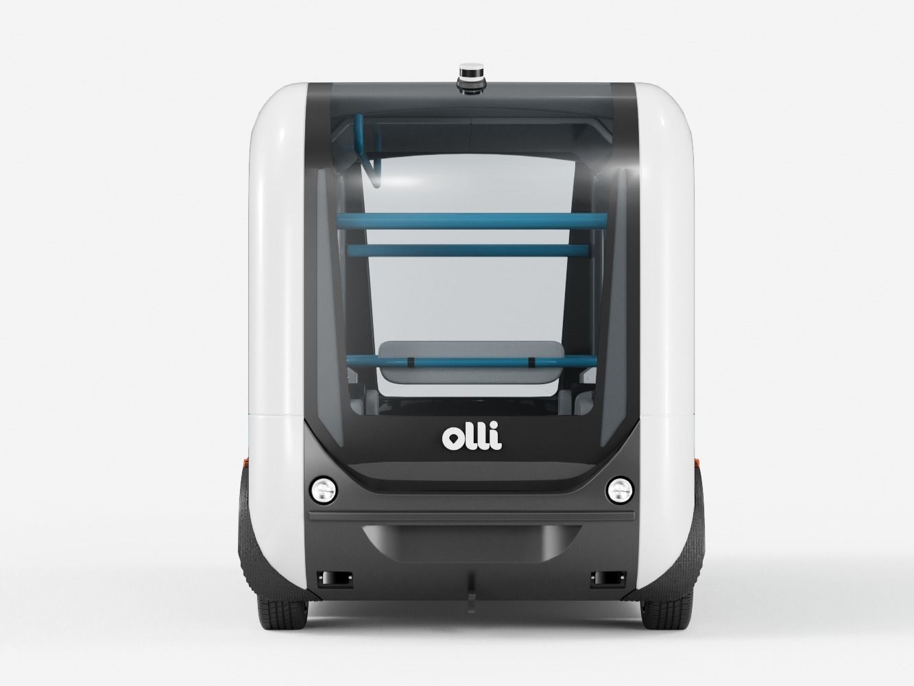 Driverless Bus Local Motors Olli - Rigged 3D model_1