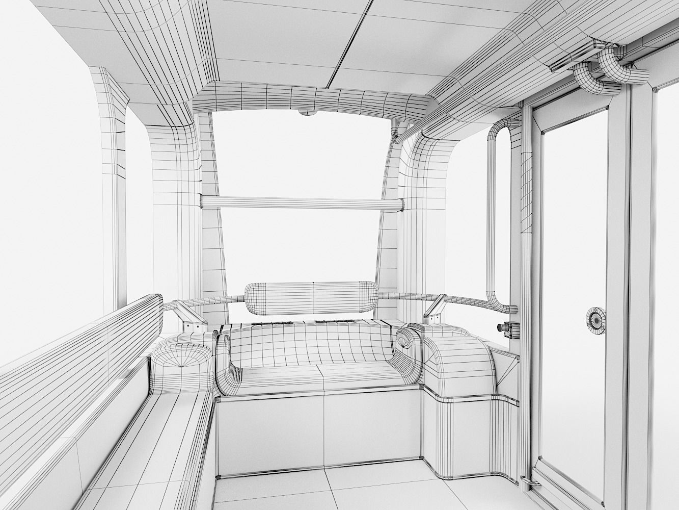 Driverless Bus Local Motors Olli - Rigged 3D model_22