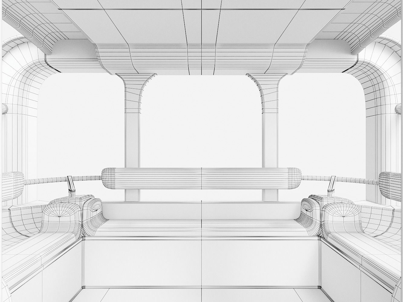 Driverless Bus Local Motors Olli - Rigged 3D model_23