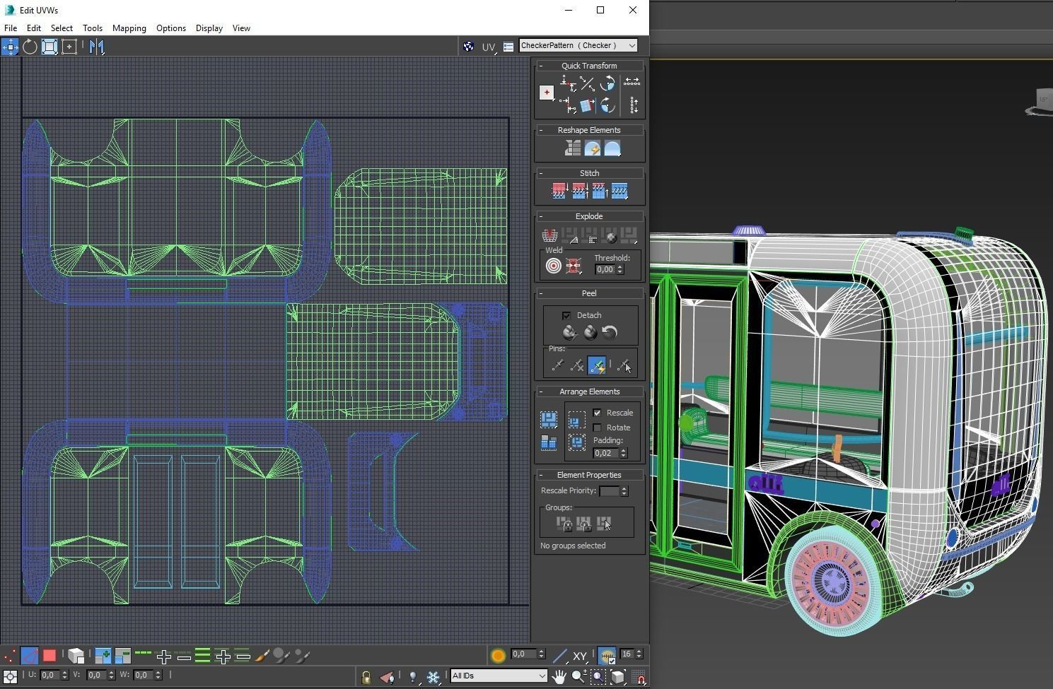 Driverless Bus Local Motors Olli - Rigged 3D model_24