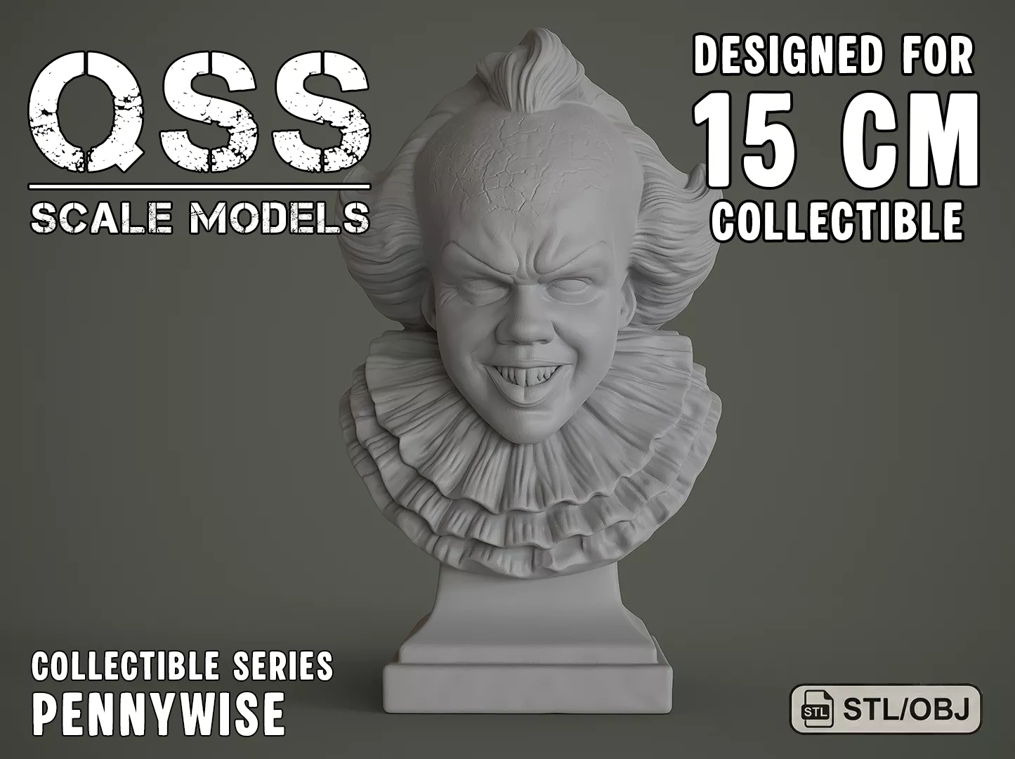 Pennywise Collectible Bust 3D print model
