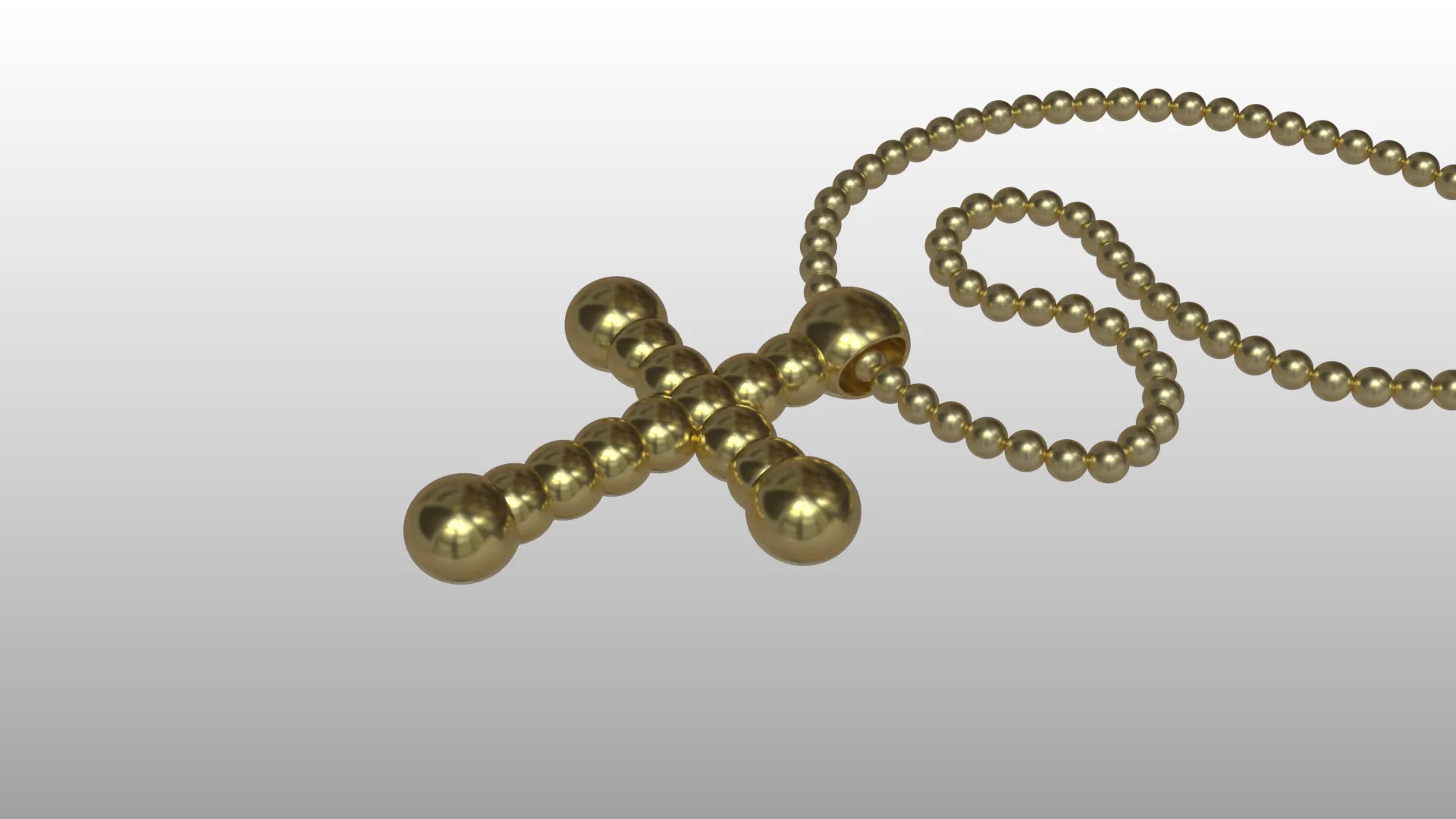 Sphere Cross Pendant Cad Model 3DM STL 3D print model