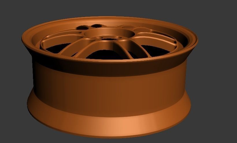 Wheel Enkei RPF1  Low-poly 3D model_5