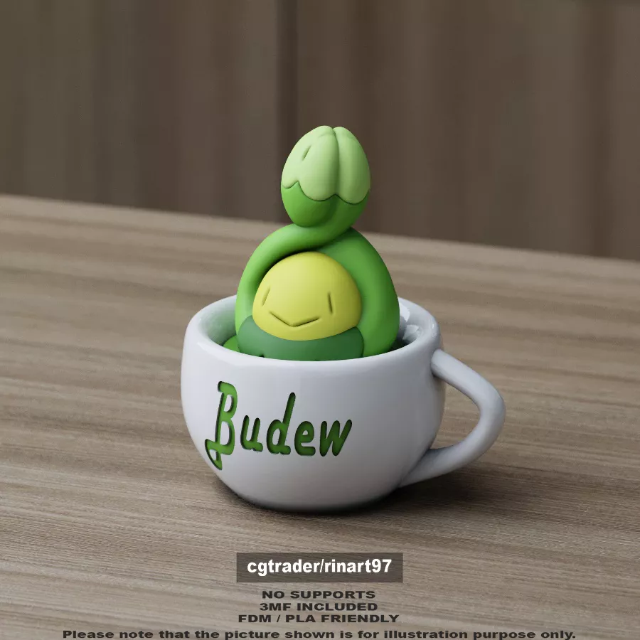 Budew chill cup 3D print model