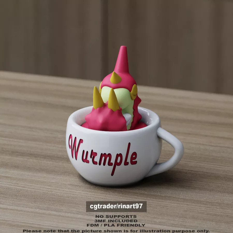 Wurmple chill cup 3D print model