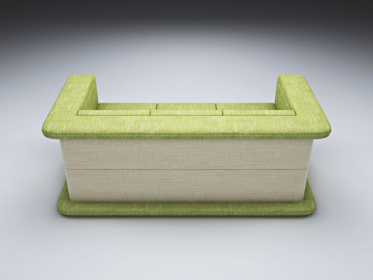 Armchair and Sofa - Soft Furniture Low-poly 3D model_9