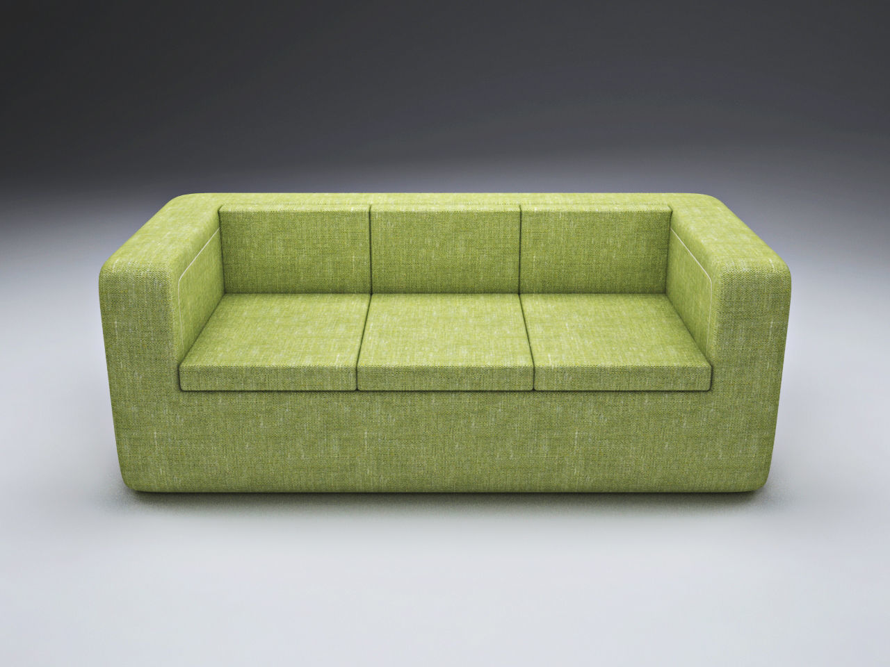 Armchair and Sofa - Soft Furniture Low-poly 3D model_7