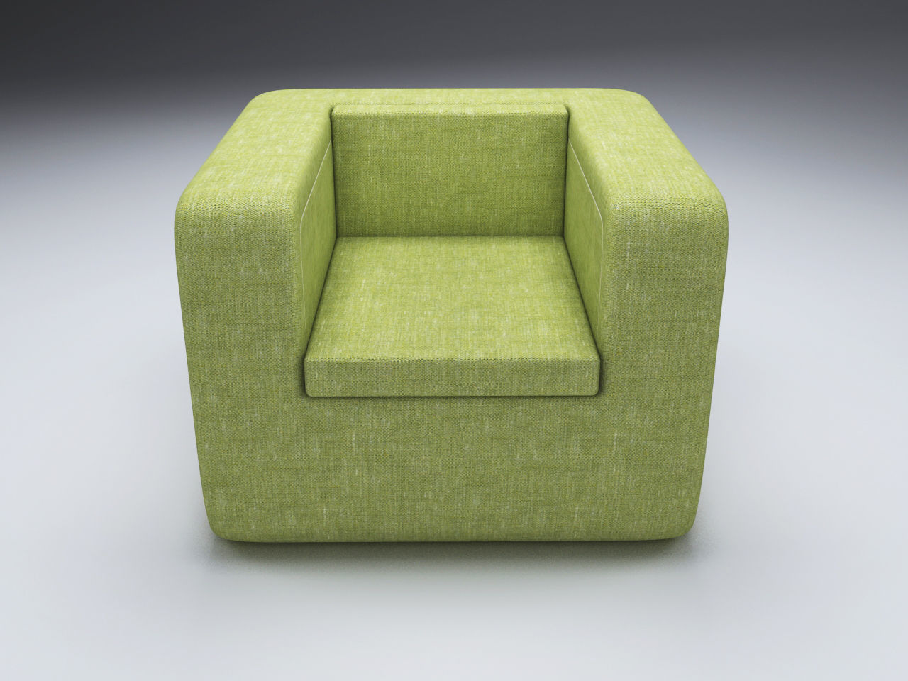 Armchair and Sofa - Soft Furniture Low-poly 3D model_3