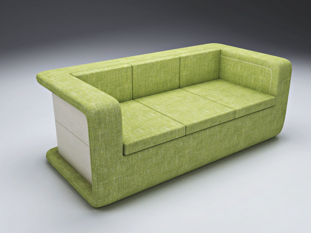 Armchair and Sofa - Soft Furniture Low-poly 3D model_8