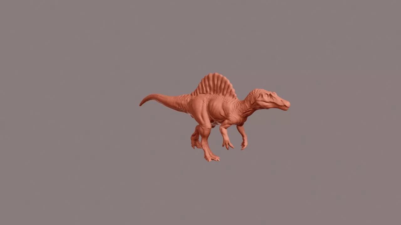 Walking Spinosaurus 3D print model