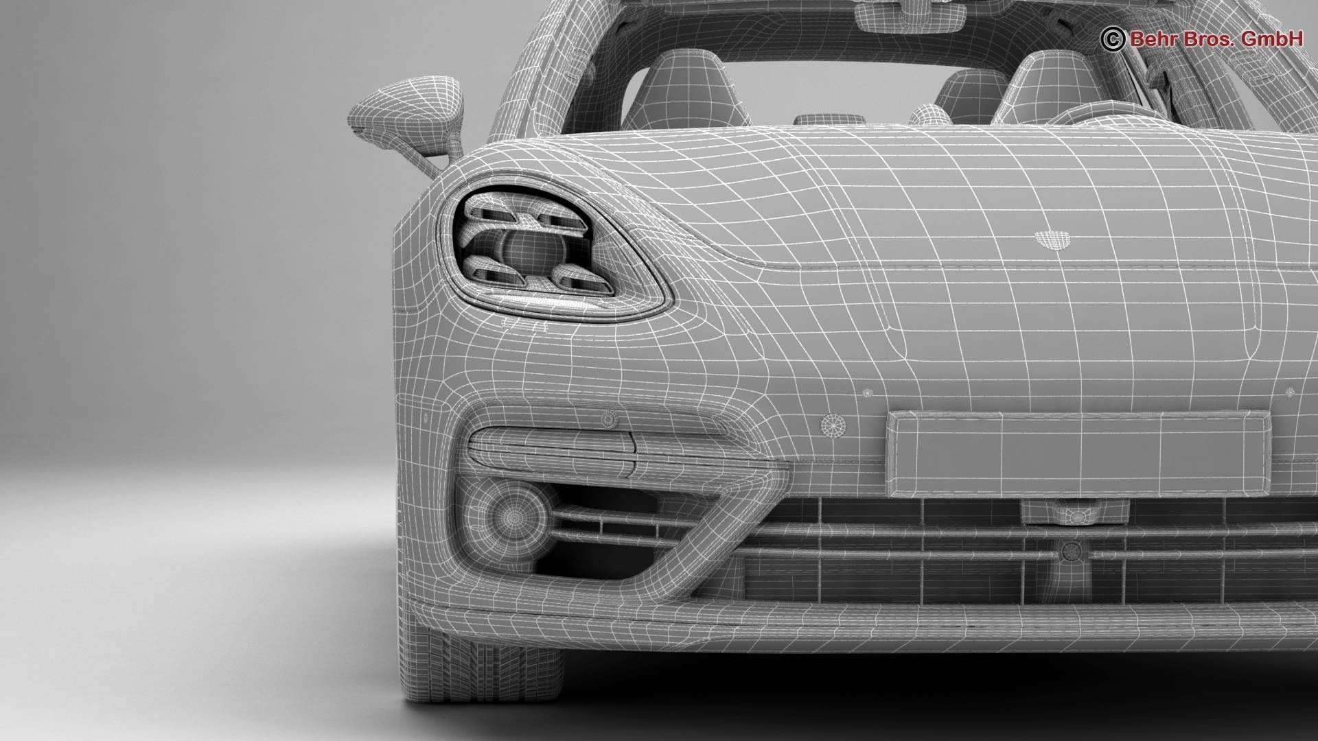 Porsche Panamera Sport Turismo Turbo 2018 3D model_22