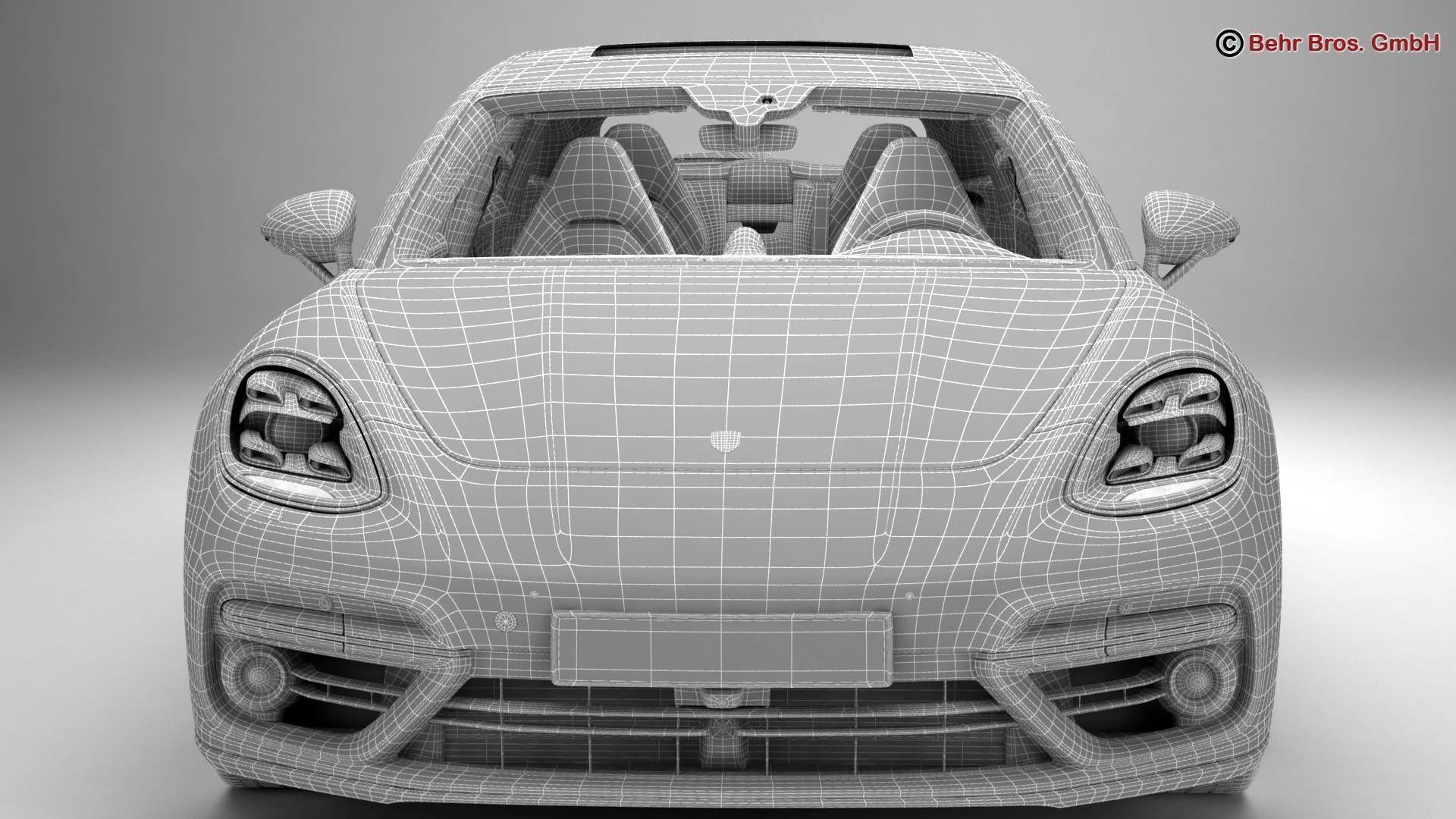 Porsche Panamera Sport Turismo Turbo 2018 3D model_21