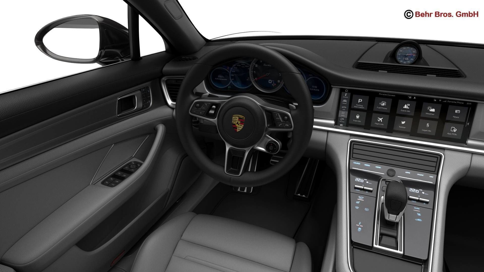 Porsche Panamera Sport Turismo Turbo 2018 3D model_13
