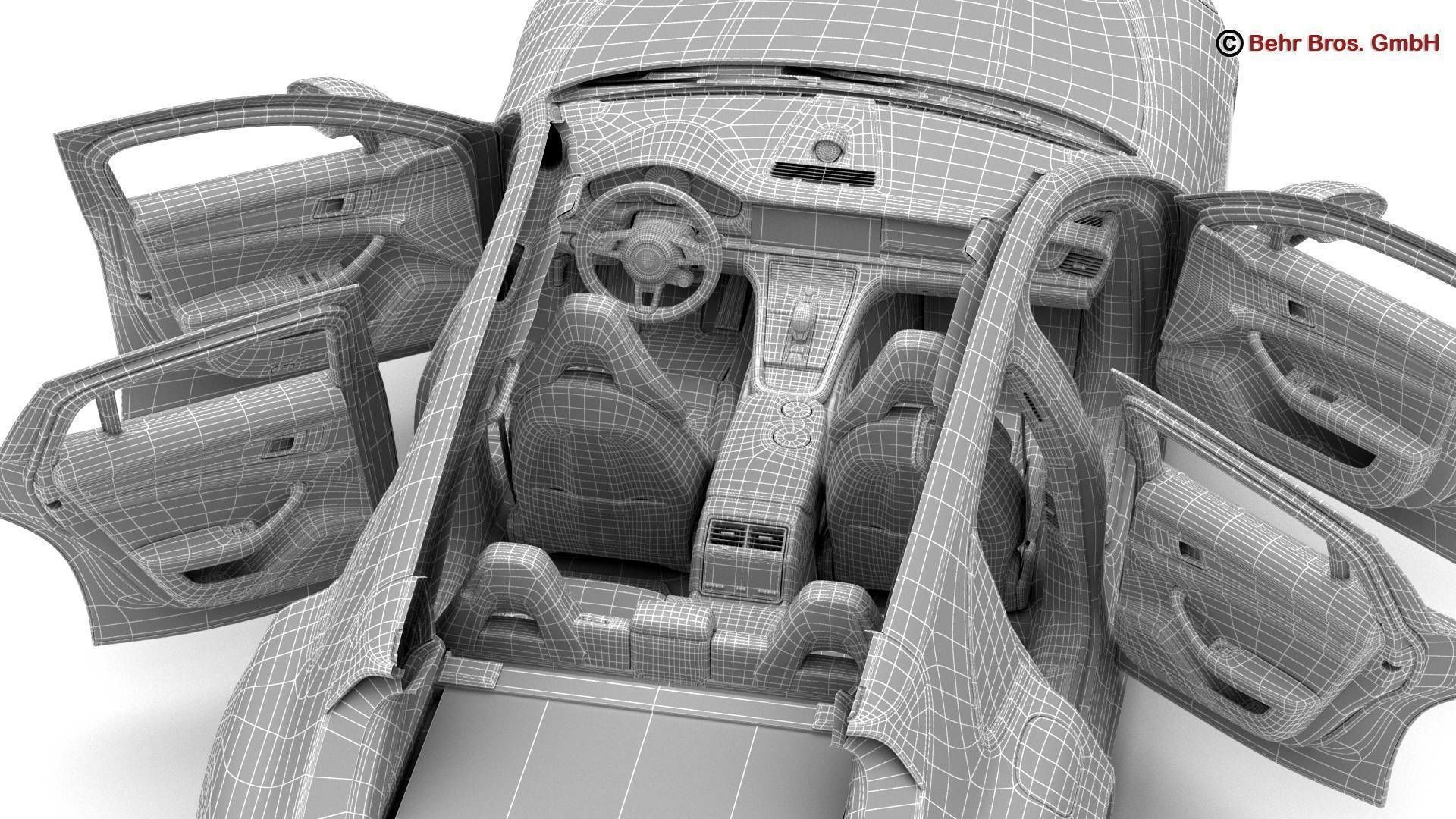 Porsche Panamera Sport Turismo Turbo 2018 3D model_27