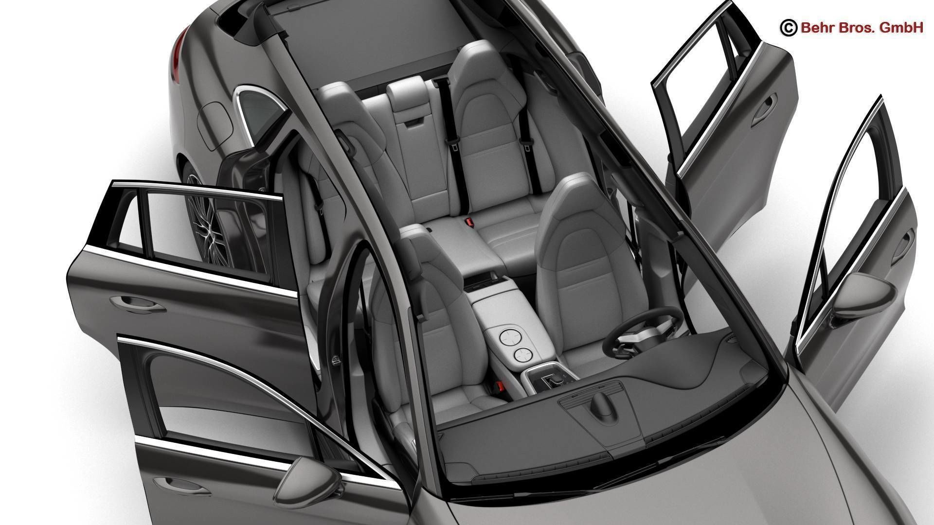 Porsche Panamera Sport Turismo Turbo 2018 3D model_11