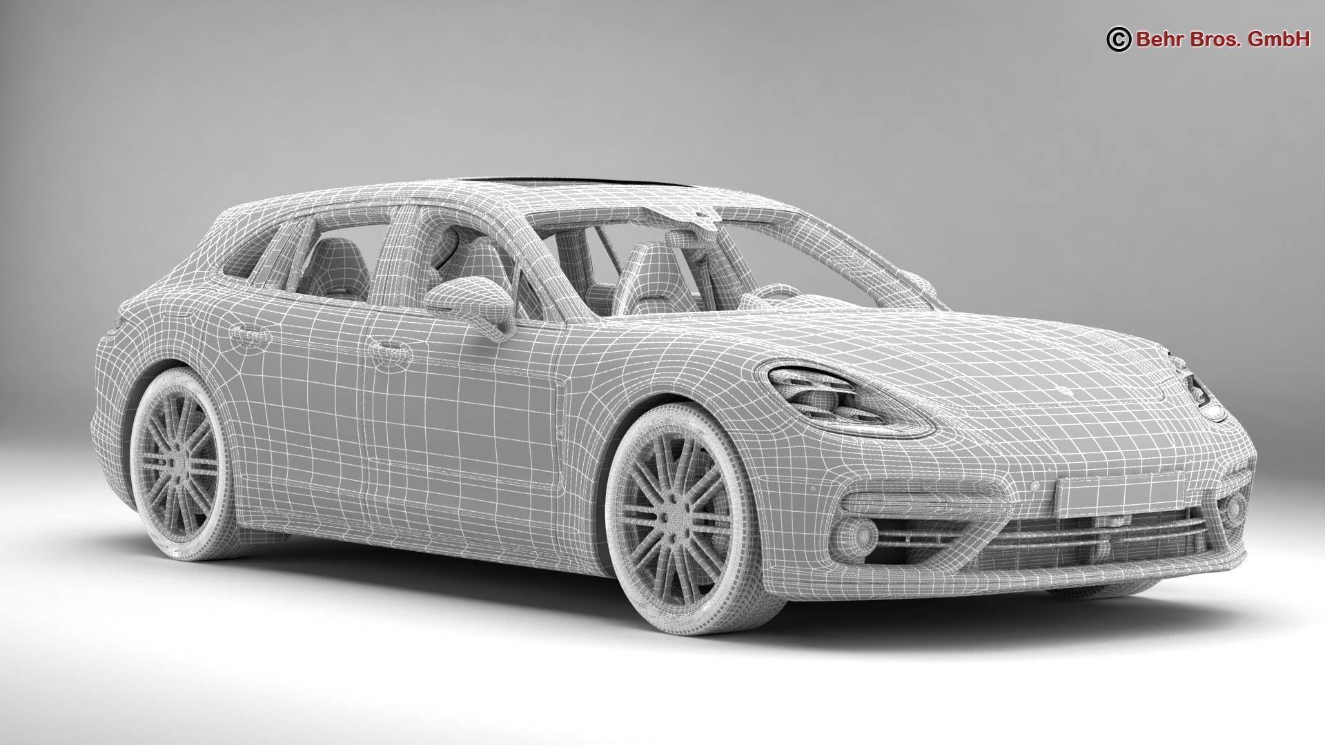 Porsche Panamera Sport Turismo Turbo 2018 3D model_16