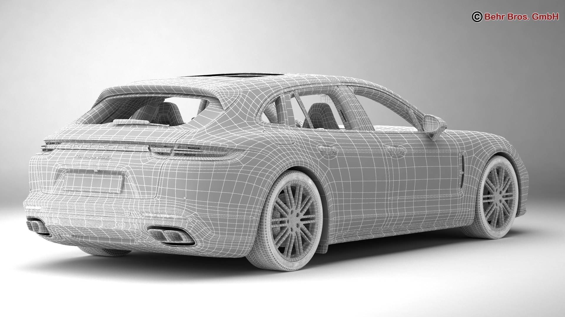 Porsche Panamera Sport Turismo Turbo 2018 3D model_18