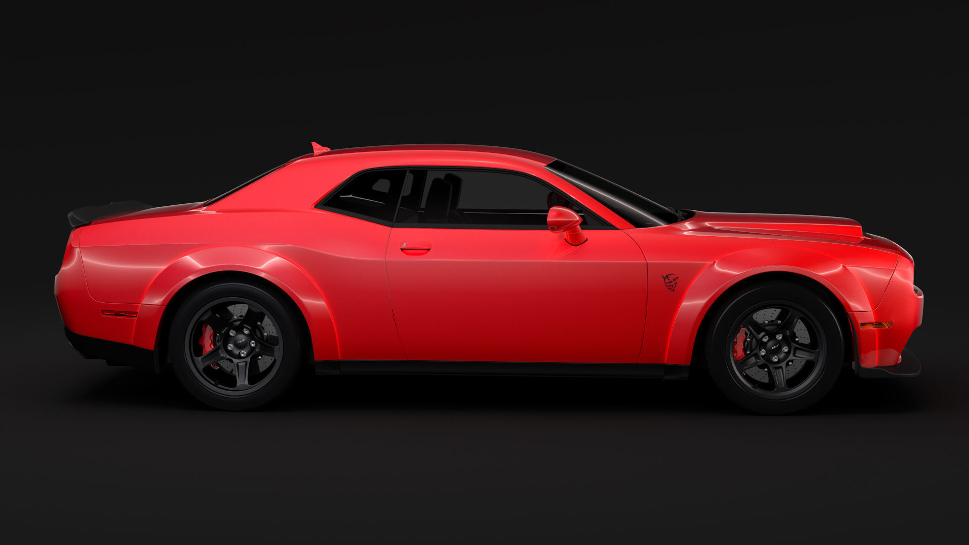 Dodge Challenger SRT Demon 2018 3D model_6