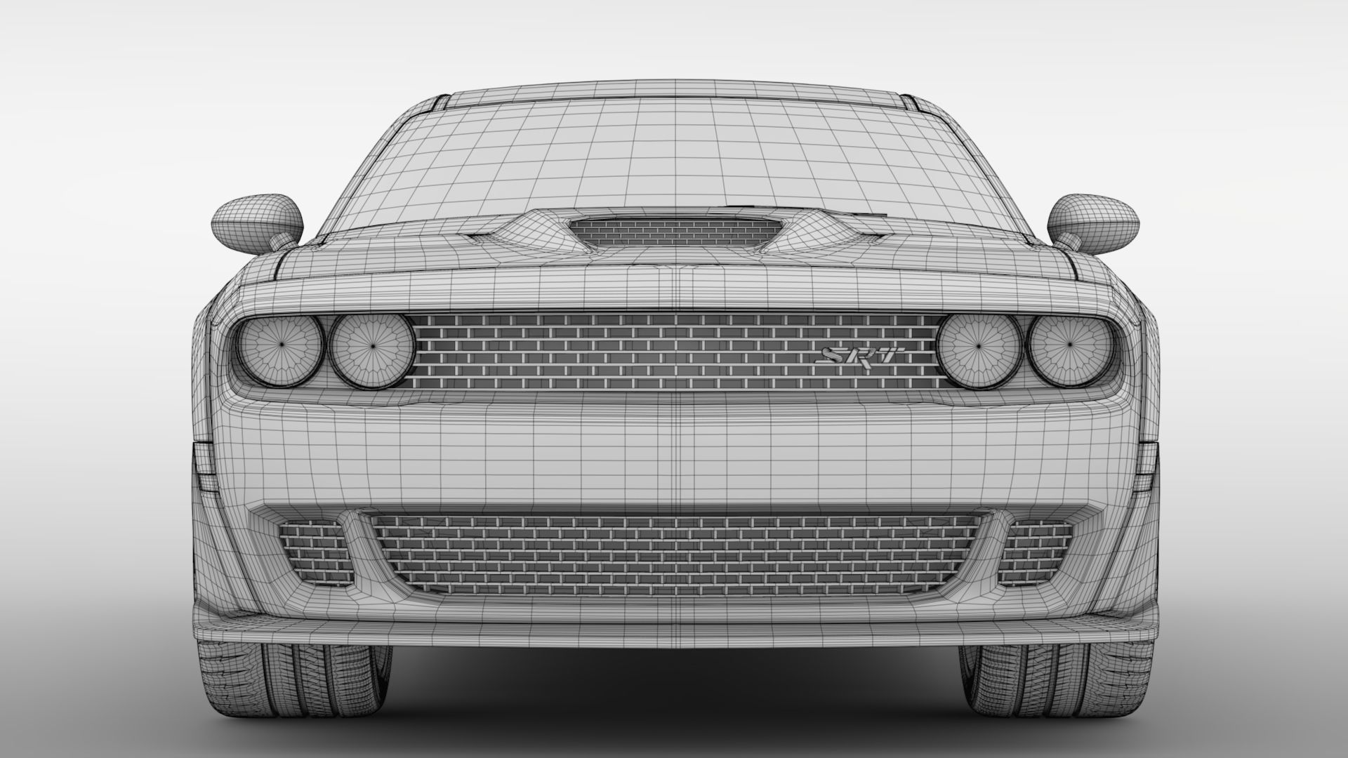 Dodge Challenger SRT Demon 2018 3D model_16