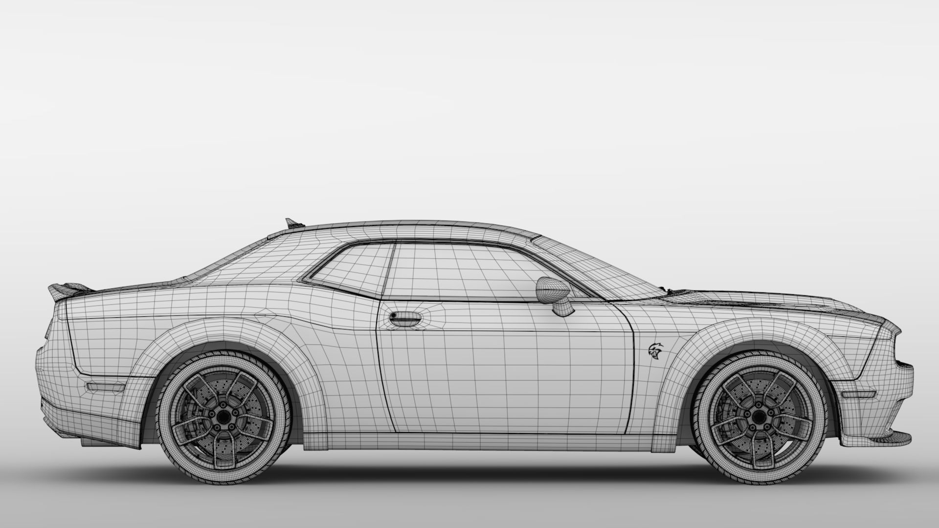 Dodge Challenger SRT Demon 2018 3D model_17