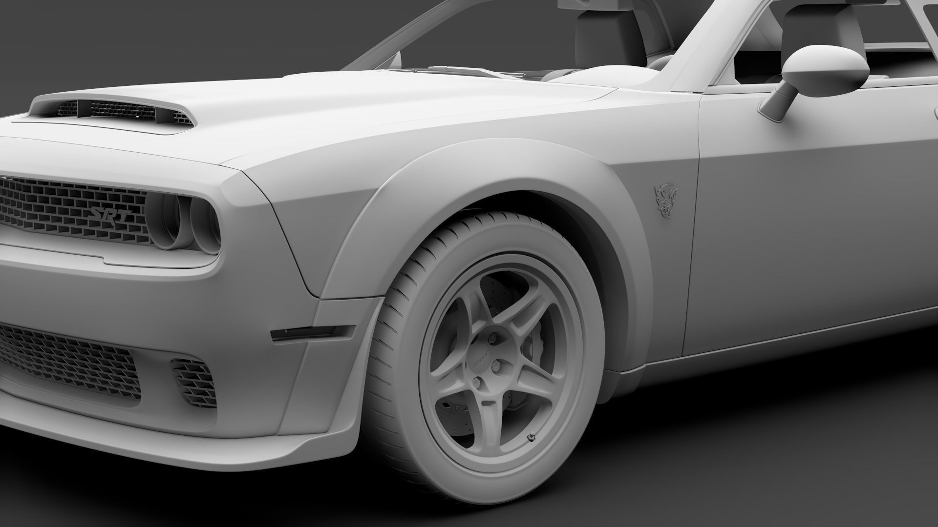 Dodge Challenger SRT Demon 2018 3D model_11